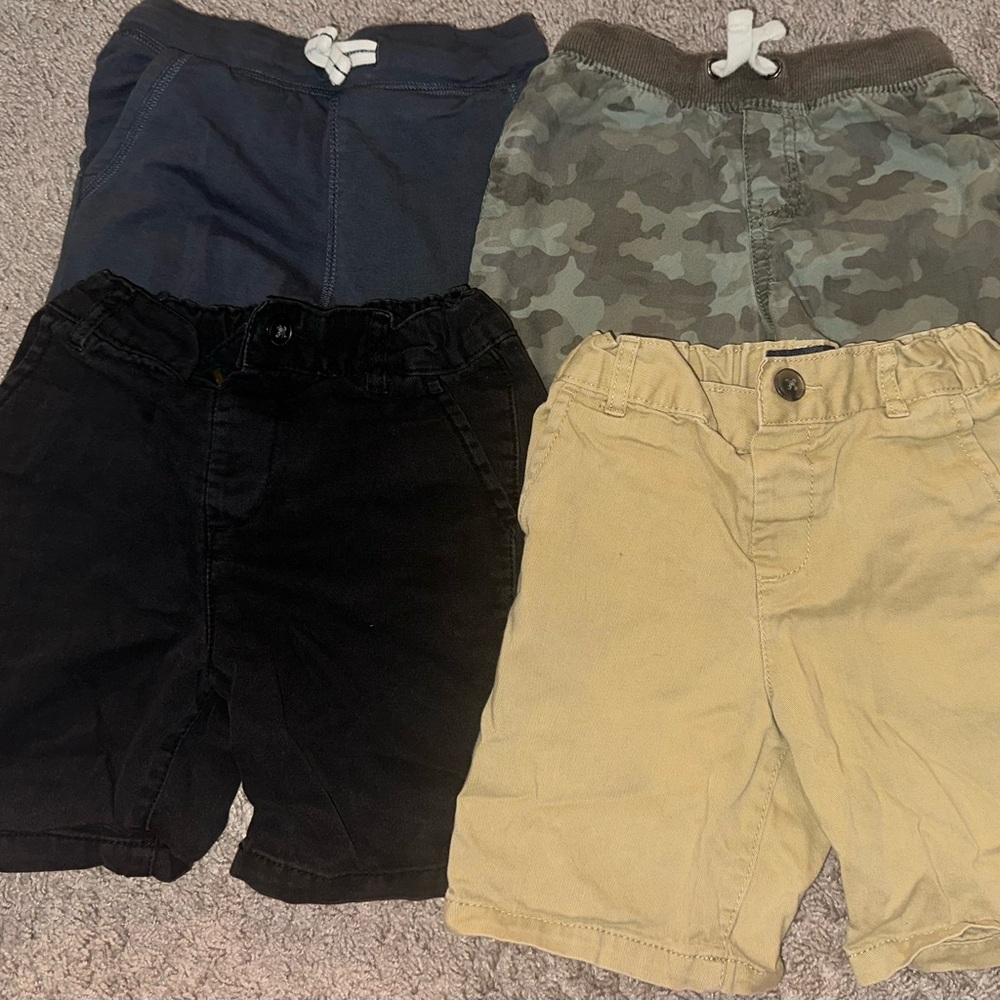 Kids Shorts Set - Black, Navy, Camo, Tan